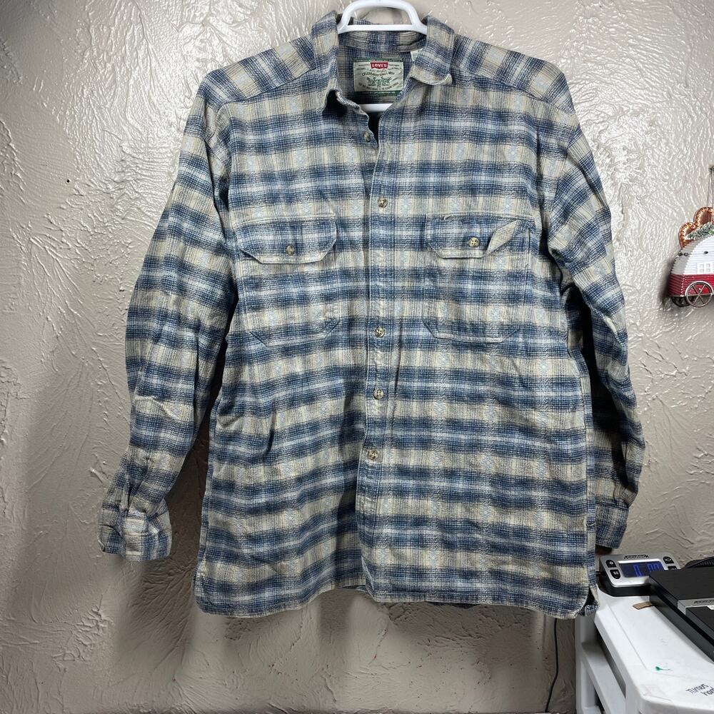 Levi’s Jeanswear Men’s Thick Button Down Shirt 100% Cotton size XL